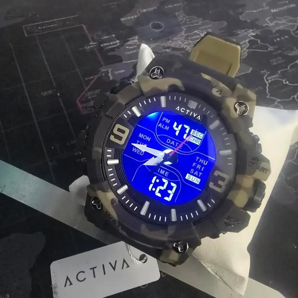 Activa X Invicta Digital Men'sCamouflage  Watch - (#44)